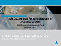 NESDIS process for consideration of commercial data