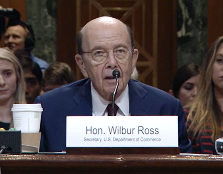 Secretary Ross Advocates for Office of Space Commerce Budget in Senate Hearing